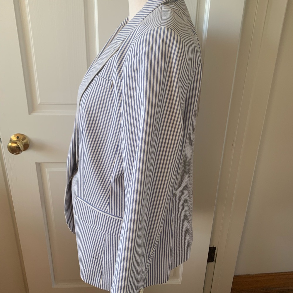 NWOT Banana Republic Classic Striped Blazer - 14 - Picture 2 of 3